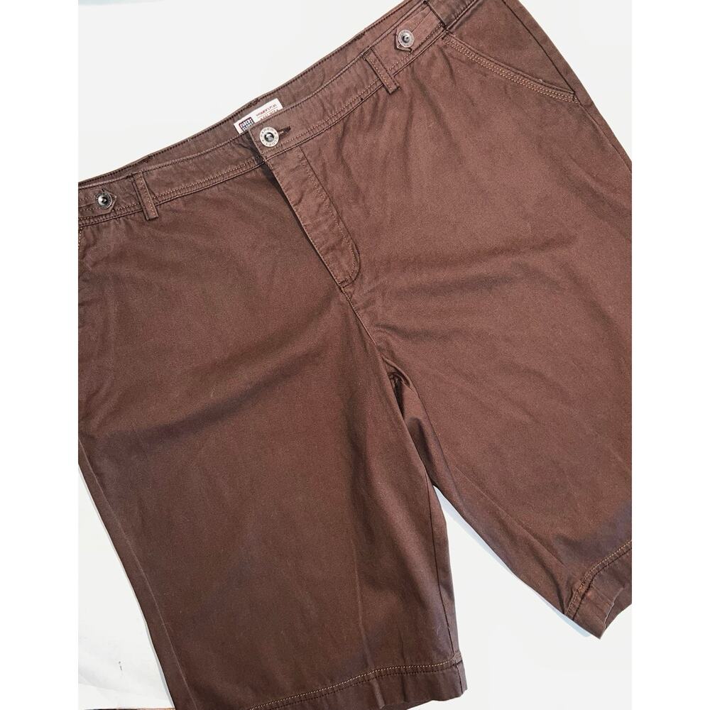 FADED GLORY BROWN COTTON SHORTS WOMENS PLUS SIZE 20W